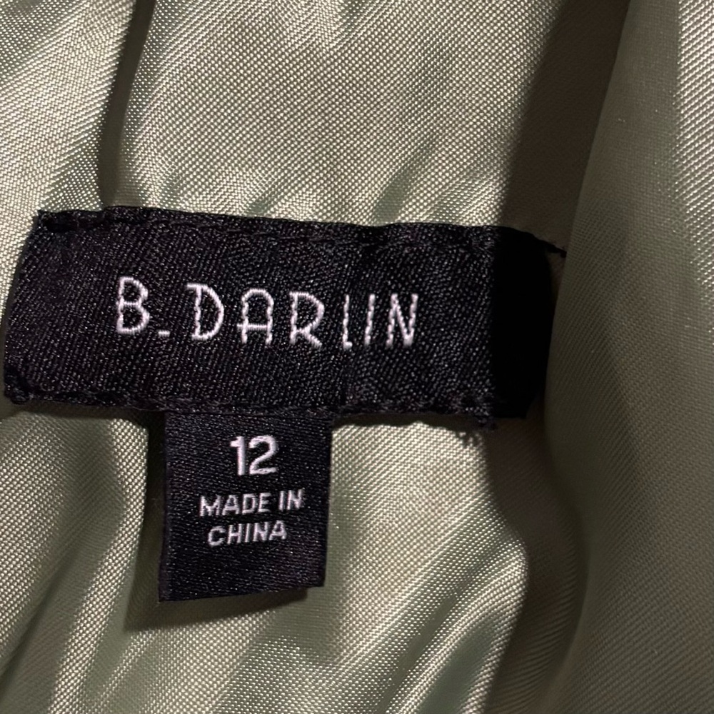 B Darlin Green Ruffled Tiered Maxi Gown - Picture 16 of 16